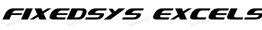 Fixedsys Excelsior 3字体转换